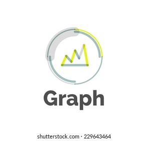 Minimal line design logo, business icon, branding emblem