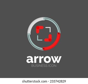 Minimal line design logo, business icon, branding emblem