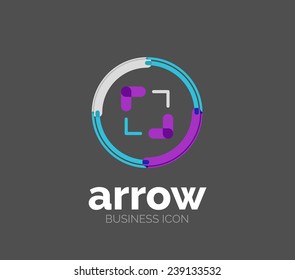Minimal line design logo, business icon, branding emblem