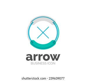 Minimal line design logo, business icon, branding emblem