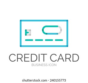 Minimal line design logo, business icon, branding emblem