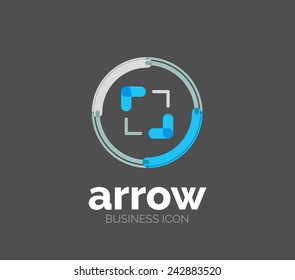 Minimal line design logo, business icon, branding emblem