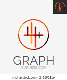Minimal line design logo, business icon, branding emblem