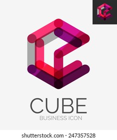 Minimal line design logo, business icon, branding emblem