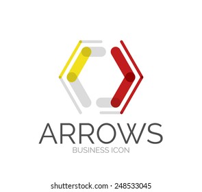 Minimal line design logo, business icon, branding emblem