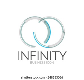 Minimal line design logo, business icon, branding emblem