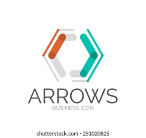 Minimal line design logo, business icon, branding emblem