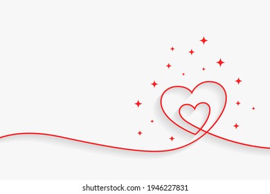 fondo cardiaco de línea mínimo con espacio de texto. ilustración vectorial