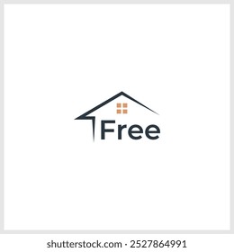 Minimal line house design logo, it's also could be a business home icon. 