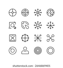 Minimal Line Icons Set for UI and Web Design