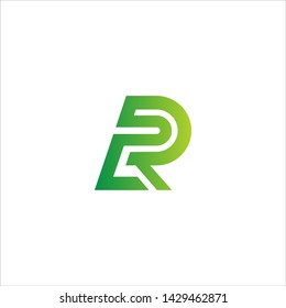 Minimal line letter initial R logo. Abstract and elegant shape font sign. logotype vector design template for personal identity branding, creative industry, web, business, corporate and company
