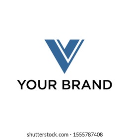 Minimal line letter initial V logo. elegant abstract horse and wing shape sign. logotype vector design template for personal identity branding, creative industry, web, business, corporate and company