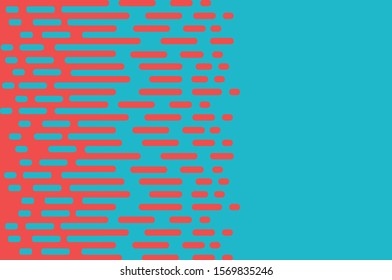 Minimal line modern background in orange color on the blue background color/ Minimal modern design background in Vector illustratio style
