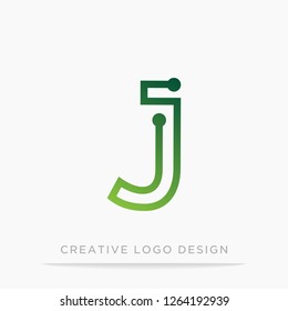 Minimal Line techno Letter Initial A Logo Design Template. Vector Logo Illustration