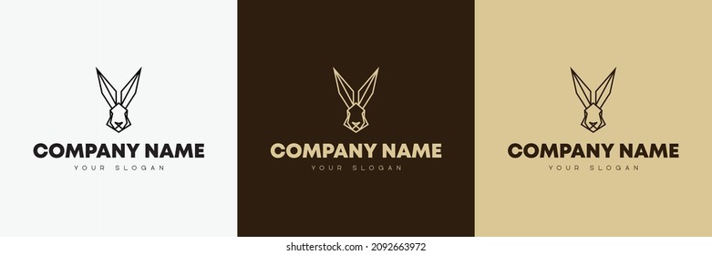 Minimal line versatile animal logo template icon design
