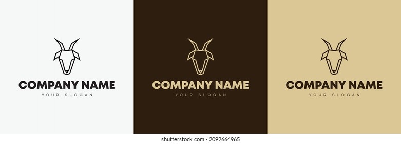 Minimal line versatile animal logo template icon design