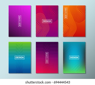 Minimal linear covers design. Applicable for gift card, poster.  Poster design. Poster on wall poster template