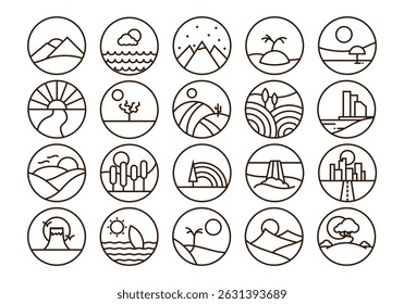 Minimal Linear Landscape Element Set