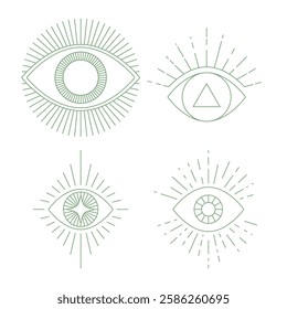 Minimal Lined Astrology Fortune Divination