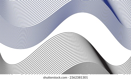 minimal lines abstract futuristic tech background. Abstract wave element for design. Digital frequency Stylized line art background	