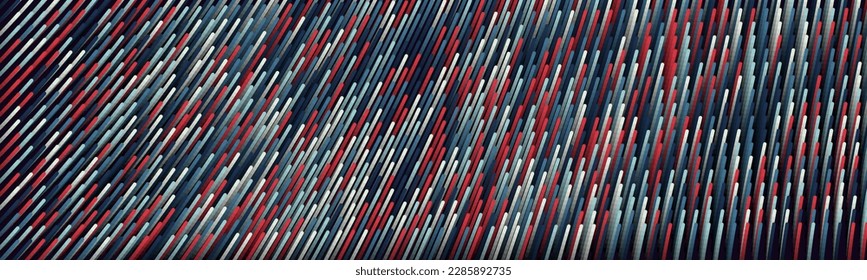 Minimal Lines Pattern Banner Design. Cool Random Colored Lines. Future Geometric Template. Vector Illustration.