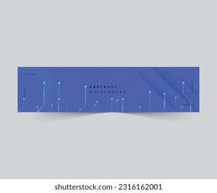 Fondo abstracto de la tecnología de banner de enlace mínimo