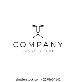 minimales Logo-Design für das Gesicht eines Löwen
