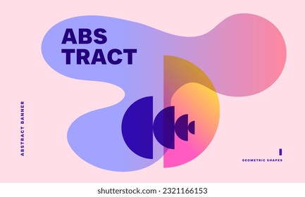 Minimal Liquid Abstract Background Banner for Event Poster Flyer Promotion and Cover. Vector Illustration