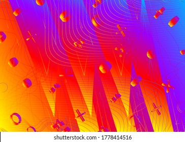 Minimal liquid colorful background design. Abstract dynamic fluid gradient shapes composition. Futuristic design posters.