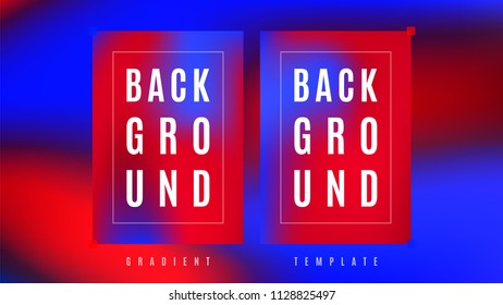 Minimal Liquid Gradient Background Template. Vivid Colorful Holographic Layout. Cover Blurred Space Style Gradient Backdrop. Digital Design Background.