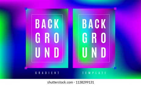 Minimal Liquid Gradient Background Template. Light Colorful Blend Wavy Layout. Blend Vibrant Gradient Cover Backdrop. Screen Vector Background.