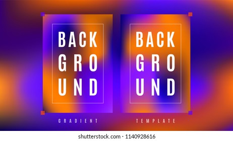 Minimal Liquid Gradient Background Template. Light Colorful Blend Wavy Layout. Blend Vibrant Gradient Cover Backdrop. Digital Vector Background.