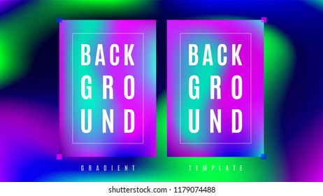 Minimal Liquid Gradient Background Template. Bright Colorful Simple Screen Layout. Smooth Motion Gradient Cover Backdrop. Party Design Background.