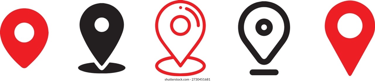 Das Symbol für die minimale Position des Pins ist flach und konturiert. Saubere Navigationsmarkierungen für Karten und Schnittstellen. Moderne Vektorsymbole für GPS-, Ziel- und Ortskonzepte.