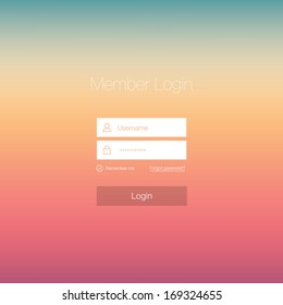 Minimal Login Form Design