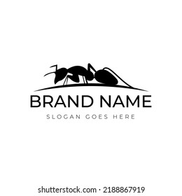 Minimal Logo Design with Ant Vector
