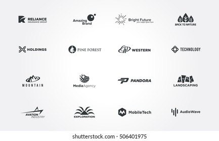 Minimal logo design collections concepts. Creative design vector illustration