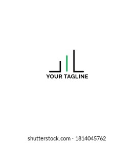 minimales Logo-Design, M-Letter-Logo, minimalistische Logo-Vorlage.