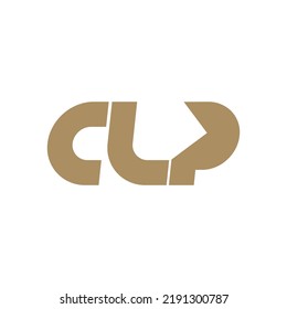 Diseño de logotipo mínimo hecho de letras C, L, P