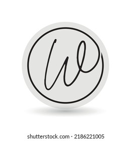 Minimal Logo Design Made of W and L Letters