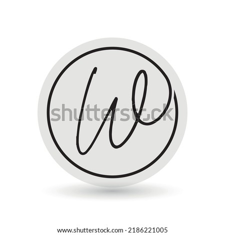 Minimal Logo Design Made of W and L Letters