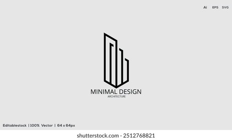Minimal logo design with vector template and illustration