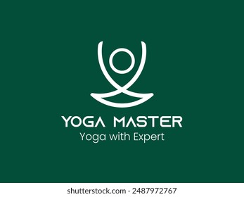 A minimal logo design for yoga studio