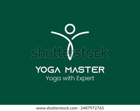 A minimal logo design for yoga studio