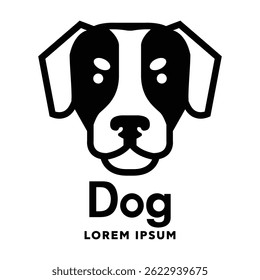 Un logotipo mínimo de perro