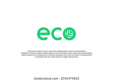 minimal logo of eco friendly product brand