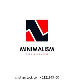 Mínima plantilla de concepto de logotipo para empresas financieras. Diseño creativo de iconos para empresas. Plantilla de icono de elemento luminoso.