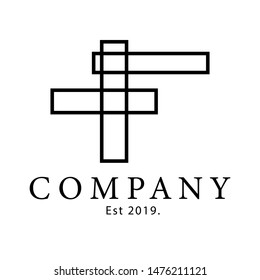 minimal logo template in black and white color