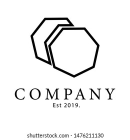 minimal logo template in black and white color