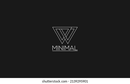 minimal logo vector in geometric style design.